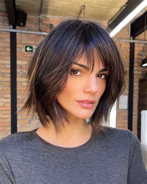 Disconnected Sliced Bob For Straight Hair Angled Bob Haircuts Bob Haircut For Fine Hair Bob