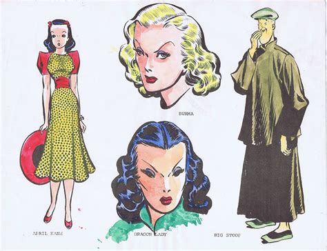 Milton Caniff Print Hand Colored In Jeff Singhs Milton Caniff The