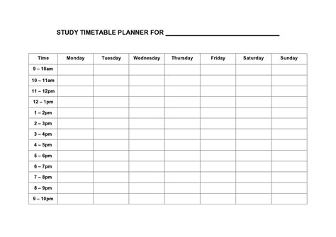 Excel Semester Planner Template Plan And Organize Your Semester Like A