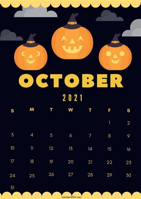 October 2021 Calendar Wallpapers Top Free October 2021 Calendar