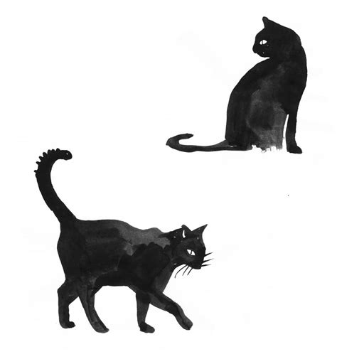 Cute Black Cat Drawing We Print The Highest Quality Cat Drawing