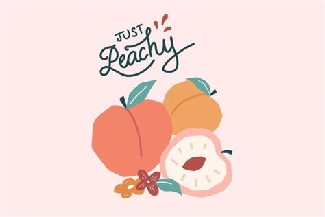 Just Peachy Desktop Wallpaper In 2020 Just Peachy Peach Art