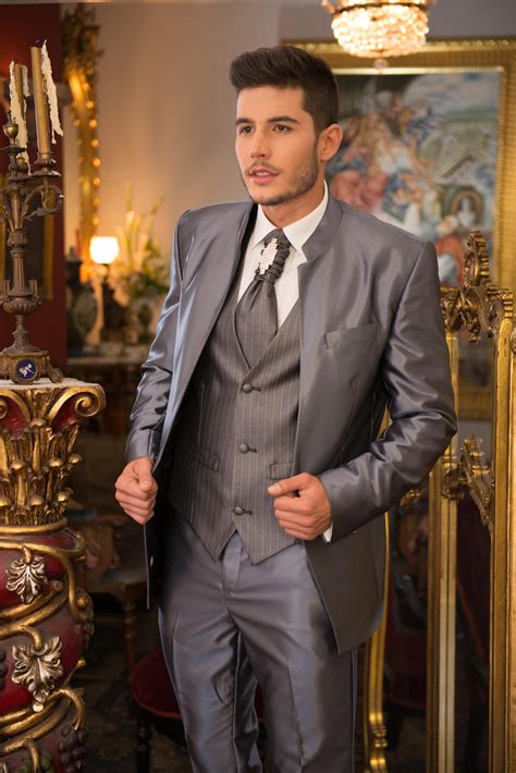 Traje De Novio Plata Tuxedo Suit Tuxedo For Men Mens Casual Outfits