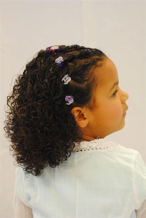 Styling For Little Girls With Very Curly Hair Little Girl Hairstyles