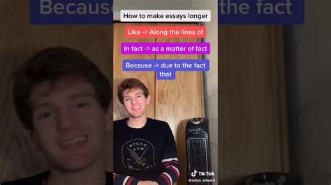 Learning how to make your essay look longer also helps you save time. Make the essay longer (tik tok) - YouTube
