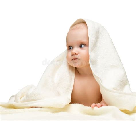 Baby Hiding Under Bath Towel Stock Photos Free And Royalty Free Stock