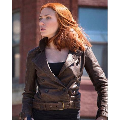Scarlett Johansson Widow Leather Jacket Scarlett Johansson Jacket