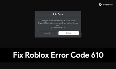 How To Fix Roblox Error Code 610 Roblox Servers Down