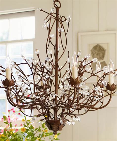 Rustic Crystal Chandelier Branches Chandelier