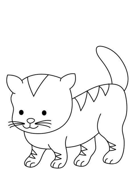 Get this baby kitten coloring pages 31728 from everfreecoloring.com push pack to pdf button and download pdf coloring. Cute Animal Baby Cats Printable Coloring Books