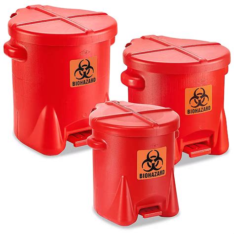 Biohazard Containers Biohazard Trash Cans In Stock Ulineca