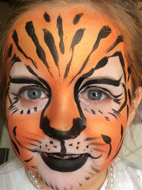 Animal Face Paintings Animal Faces Tiger Mask Face Painting Easy