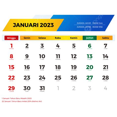 Kalender 2023 Lengkap Dengan Jadwal Hari Libur Nasion