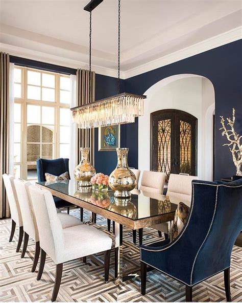 Navy Dining Room 25 Mesmerizing Ideas With Stylish Decor