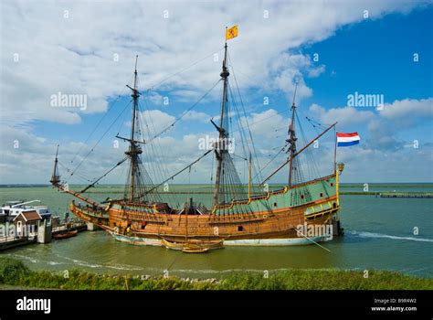 Historic Replica Of Voc Tall Ship Batavia Leylistad Netherlands