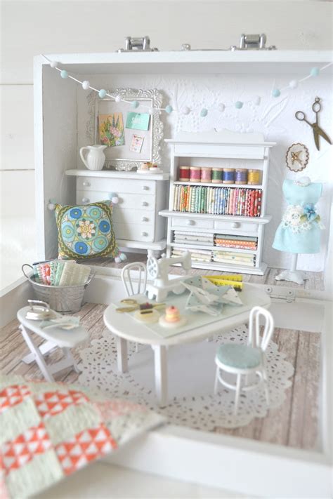 It is easier to think up amazing sewing designs when you are in a comfortable room. Tea Rose Home: Big Reveal of Small Sewing Room! Part 1