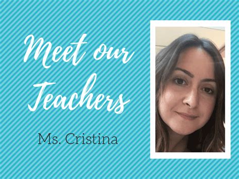 Meet Our Teachers Ms Cristina Hoot Reading