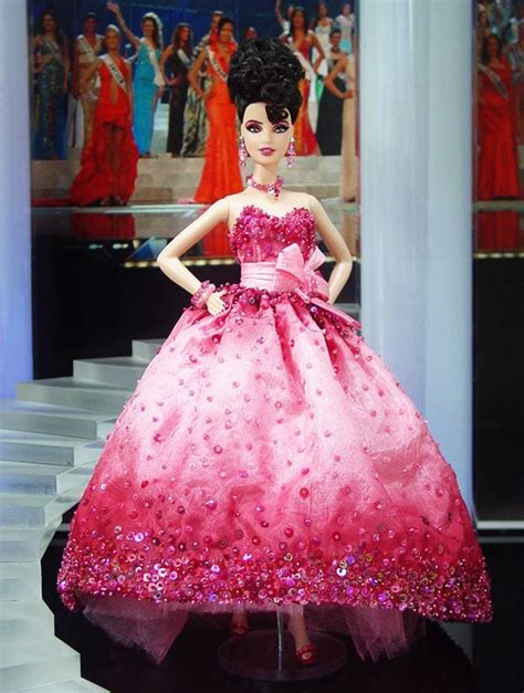 ๑miss Puerto Rico 2012 Barbie Miss Barbie Dress Barbie Gowns