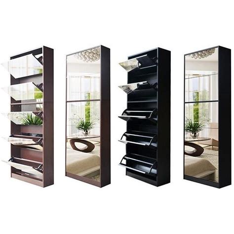 Shop storage boxes & clothes organizers at the container store. Mirror Shoe Cabinet Living Room Shoe Rack with 5 Drawers ...