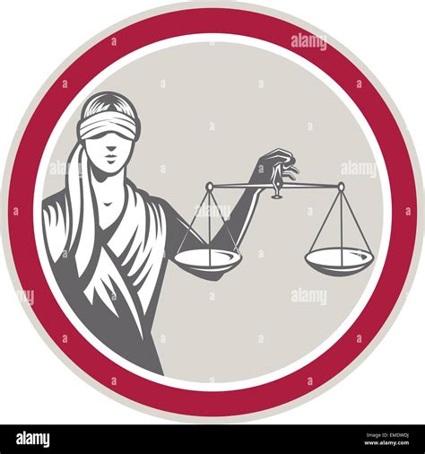 Lady Justice Blindfold Stock Vector Images Alamy