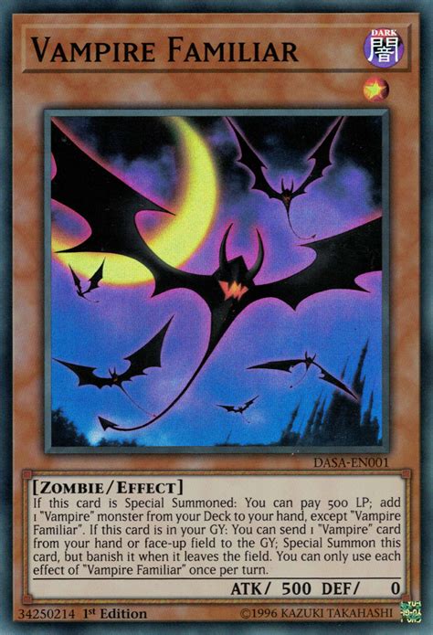 Welcome to all yugioh duelist and all card collectors to this board let's get duel! Vampire Familiar - Yugipedia - Yu-Gi-Oh! wiki