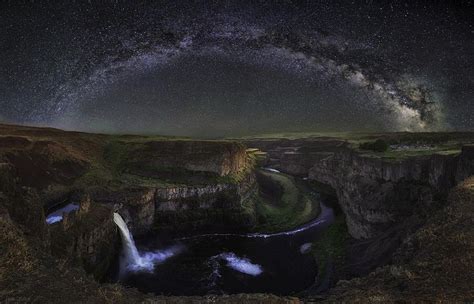 Starry Night Over Palouse Falls Photograph By Frank Delargy Palouse