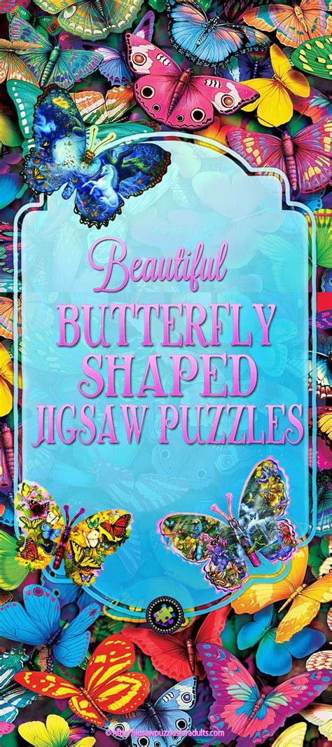 Absolutely Love These Beautiful Vibrant Colored Butterfly Shaped Jigsaw