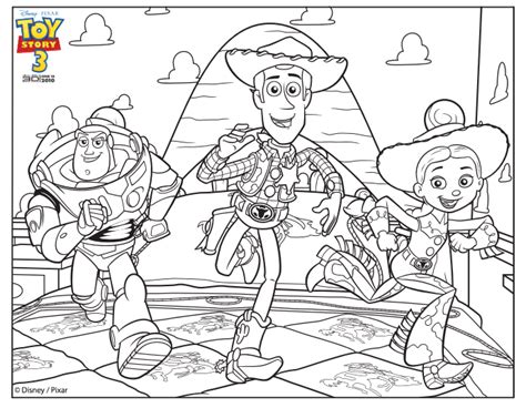 Buzz Woody And Jessie Para Colorear Imprimir E Dibujar Coloringonly Com