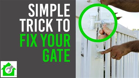 Fix Fence Gate Quick And Easy Youtube