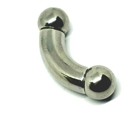 Curved Bar 0g 8mm Prince Albert Large Gauge 10mm Ball Etsy UK