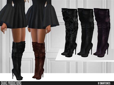Sims 4 Leather Boots