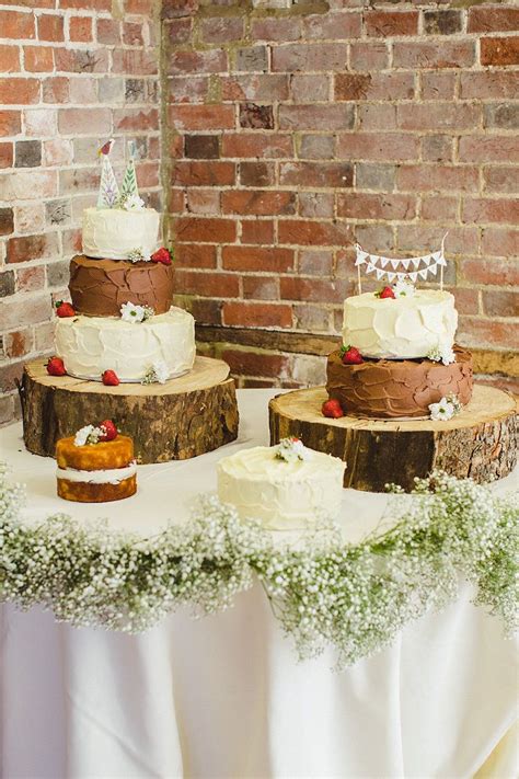 Pretty And Fresh Floral Filled Summer Barn Wedding Wedding Cake Dessert