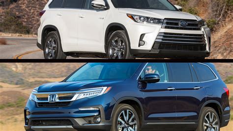 2018 Honda Pilot Touring Vs Toyota Highlander Limited Honda Crv Drive