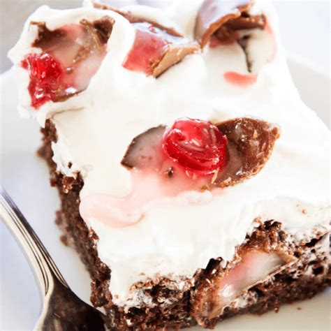 Chocolate Covered Cherry Poke Cake Dash Of Sanity