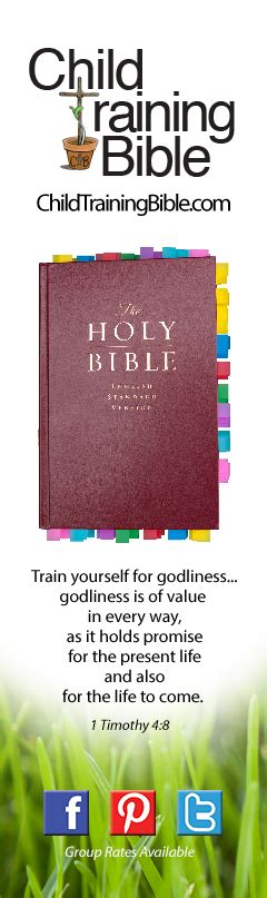 Child Training Bible Virtue Training Bible