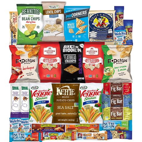 Healthy Snacks Care Package Variety Pack 30 Count By Variety Fun