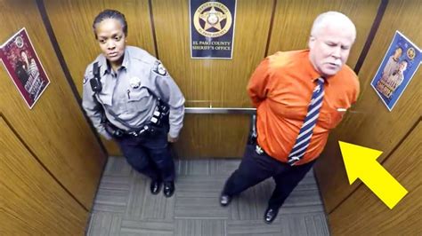 Le casting figurant propose une petite apparition dans une scène de film, clip, série. Un Policier Pense être Seul dans un Ascenseur et ne sait ...