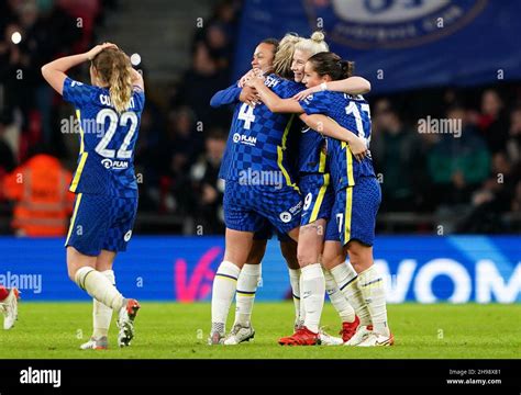 Chelsea Players Celebrate After The Vitality Womens Fa Cup Final At