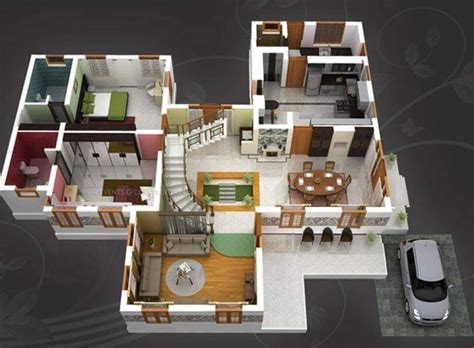 Top 10 Best Amazing 3d Floor Plan Designs Duplex House Plans Duplex