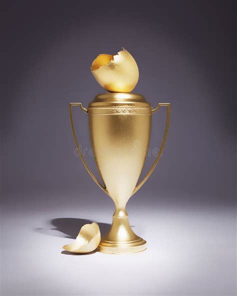 Golden Egg Trophy Stock Image Image Of Honor Dramatic 32590817