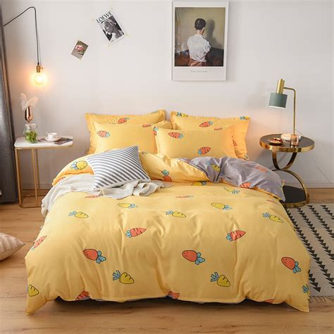 Zeroomade Printing Bedding Set With Pillowcase Duvet Cover Sets Cotton Bed Sheet Double Queen