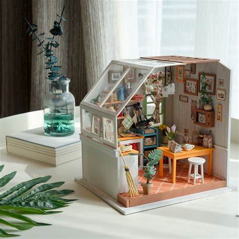 Buy Rolife Dollhouse Diy Miniature Kit With Light Wooden Mini House Set