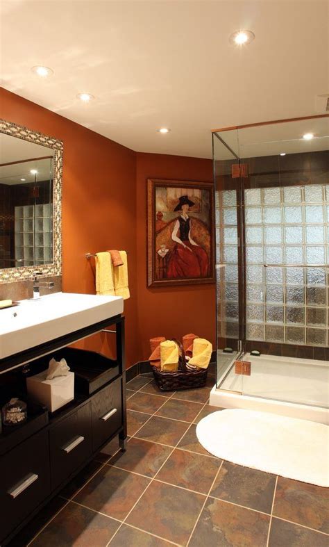 A lot of people have said this is not a good paint. Orange Bathroom Paint: Impressive Burnt Orange Paint With ...