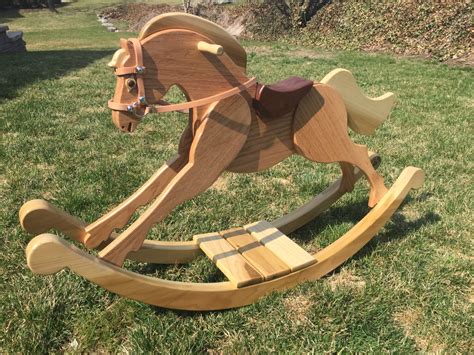 Wooden Rocking Horse Cavallo Tuscano Handmade Artisan