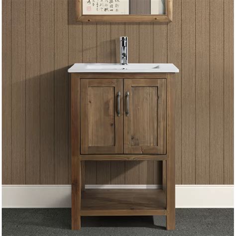 Diy farmhouse bathroom vanity cabinet. Austin 24" Single Bathroom Vanity Set in 2020 | Bathroom ...