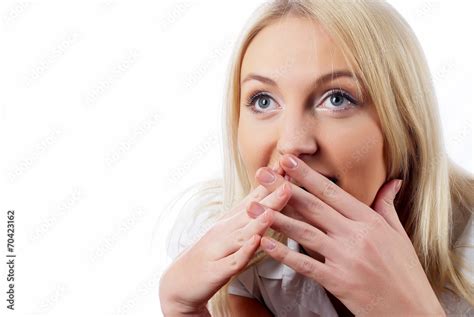 Shocked Young Woman Stock Foto Adobe Stock