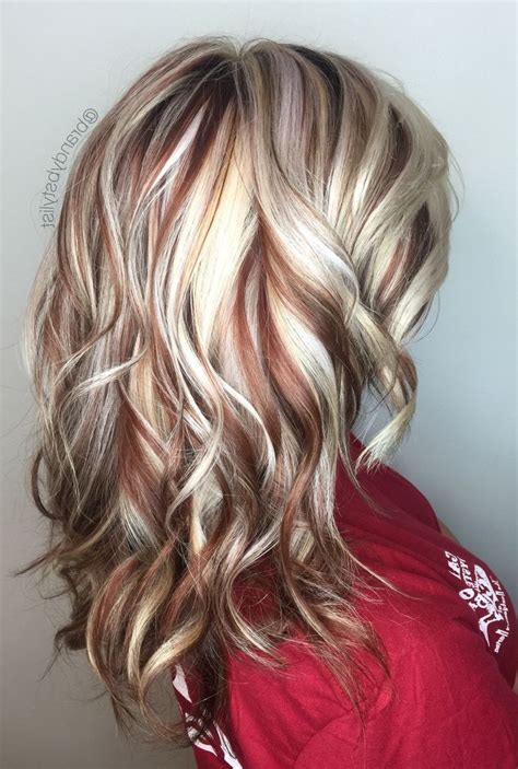 57 Best Photos Red Hair Blonde Highlights Brown Lowlights - Blonde And