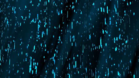 Abstract Blue Rain Or Snowfall Looping Animated Background