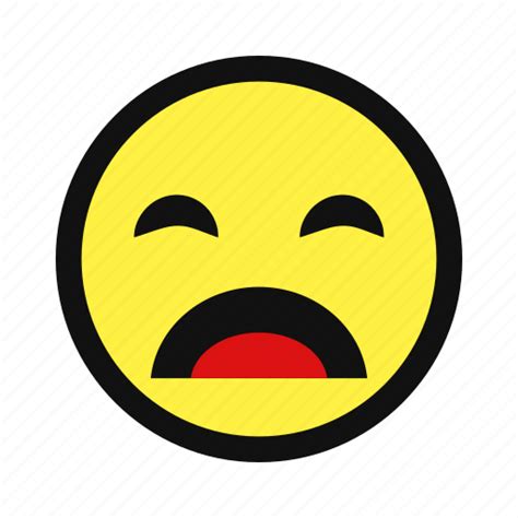 Cry Emote Emotion Sad Unhappy Yellow Icon