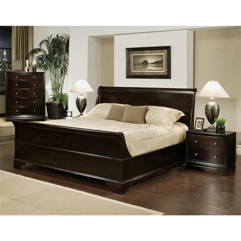 Abbyson Living 4 Piece Sleigh King Size Bedroom Set By Oj Commerce